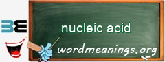 WordMeaning blackboard for nucleic acid